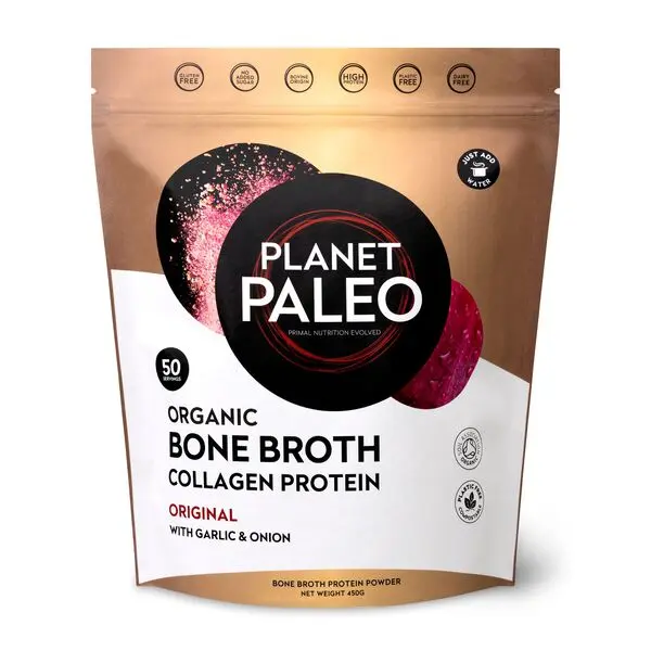 Planet Paleo Organic Bone Broth Collagen Protein - Original 450g
