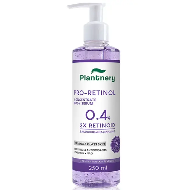 Plantnery - Pro-Retinol Concentrate Body Serum 0.4% 3x Retinol with Bakuciol and Niadinamide 250ml.