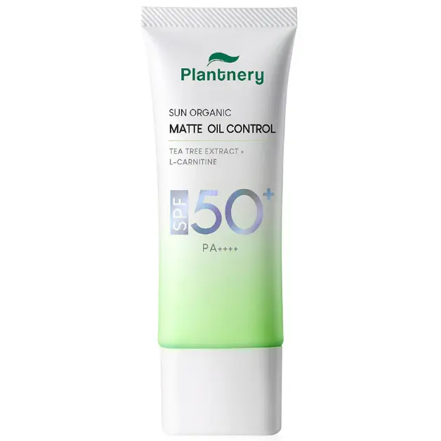 Plantnery - Sun Organic Clear Acne Matte Oil Control Sunscreenwith Tea Tree Extract and L-Carnitine SPF50+ PA+++ 40ml.