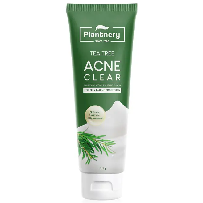 Plantnery - Tea Tree Acne Clear Amino Based Cleansing Foam 100g.
