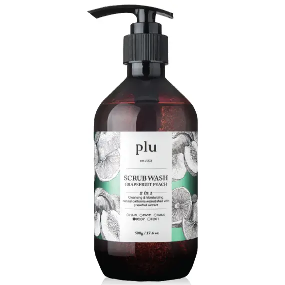 Plu - Scrub Wash Grapefruit Peach 500g.