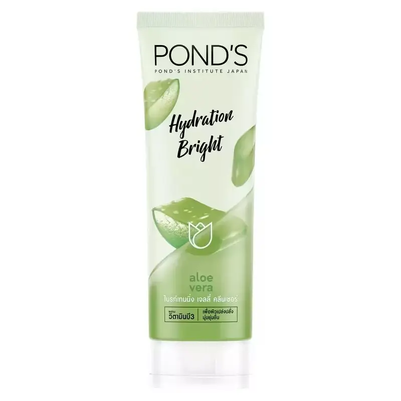 Pond's - Hydration Bright Aloe Vera Jelly Cleanser Face Wash 100g.