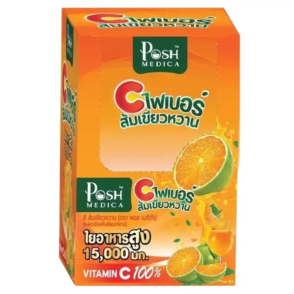 Posh Medica - C Fiber Orange 18g. (Pack of 6 sachets)