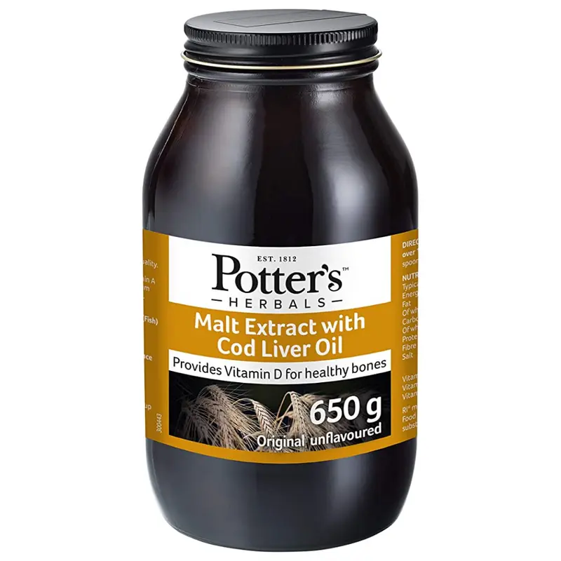 Potter Malt Extract and Cod Liver Oil 650g (N)
