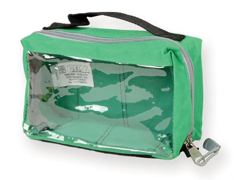 Pouch for Emergency Bags with Window and Handle 20x11x8cm Green