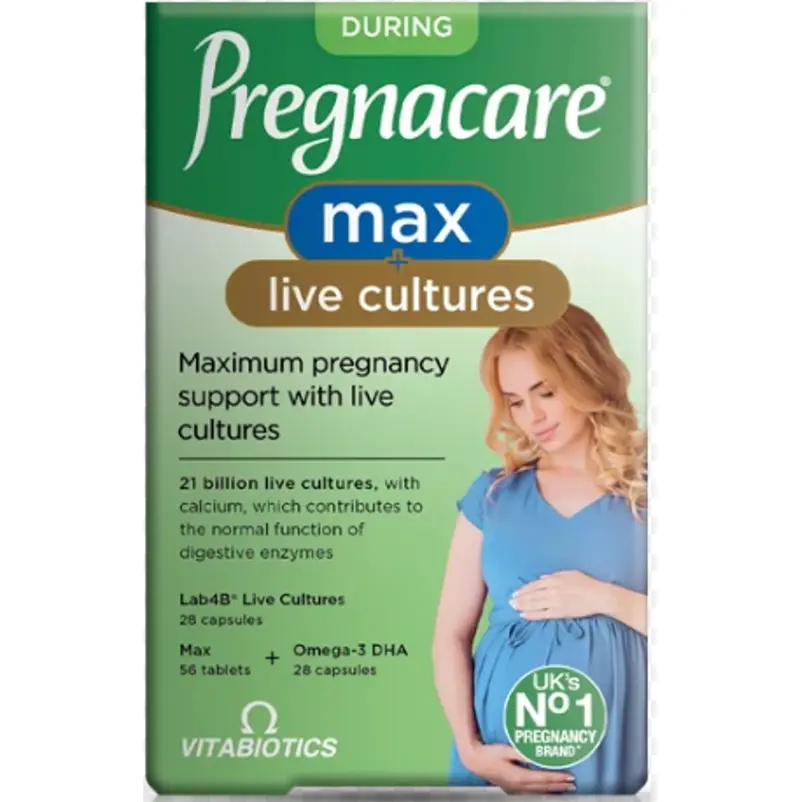 Pregnacare Max + Live Cultures – 112 Tablets & Capsules