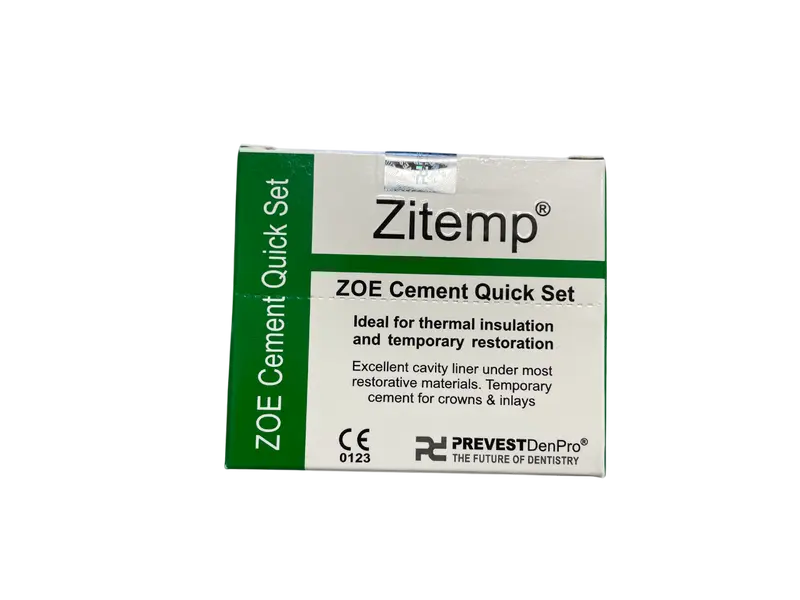 Prevest DenPro 30016 Zitemp Quick Set ZOE Cement 15g / Liquid-10ml