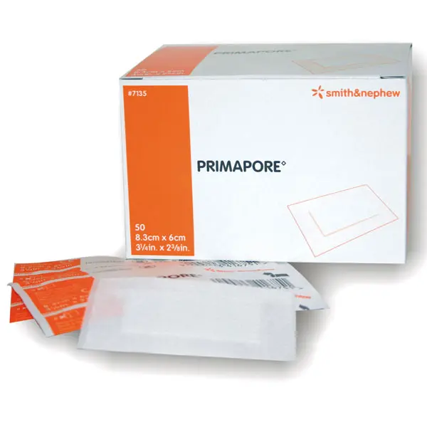 Primapore Self-Adhesive Dressing 8.3cm x 6cm (50 Dressings)
