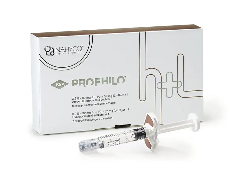 Profhilo (1 x 2ml) inj in five o'clock. Reburing skin and treating skin relaxation water and light needle