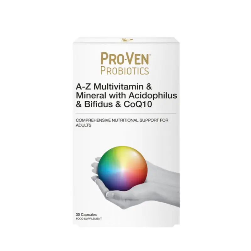 ProVen A-Z Multivitamin & Mineral with Acidophilus, Bifidus & CoQ10 - 30 Capsules
