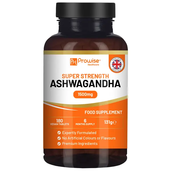 Prowise Ashwagandha 1500mg 180 Vegan Tablets | 6 Months’ Supply