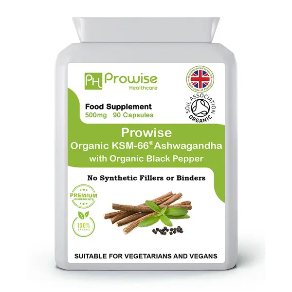 Prowise KSM-66 Ashwagandha With Organic Black Pepper 500mg 90 Caps