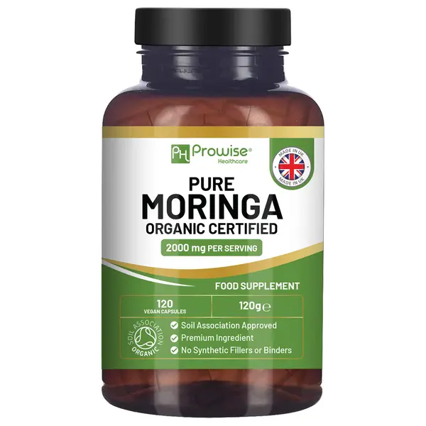 Prowise Organic Moringa Capsules 2000mg - 120 Vegan Moringa Leaves
