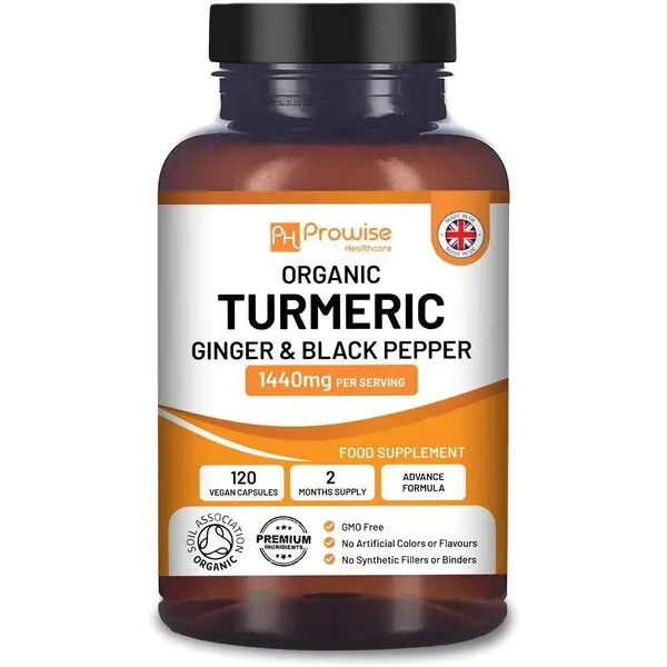 Prowise Turmeric Curcumin 1440mg With Black Pepper & Ginger