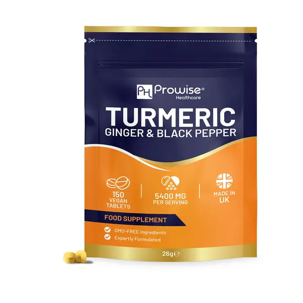 Prowise Turmeric Tablets 5400mg with Black Pepper, Ginger