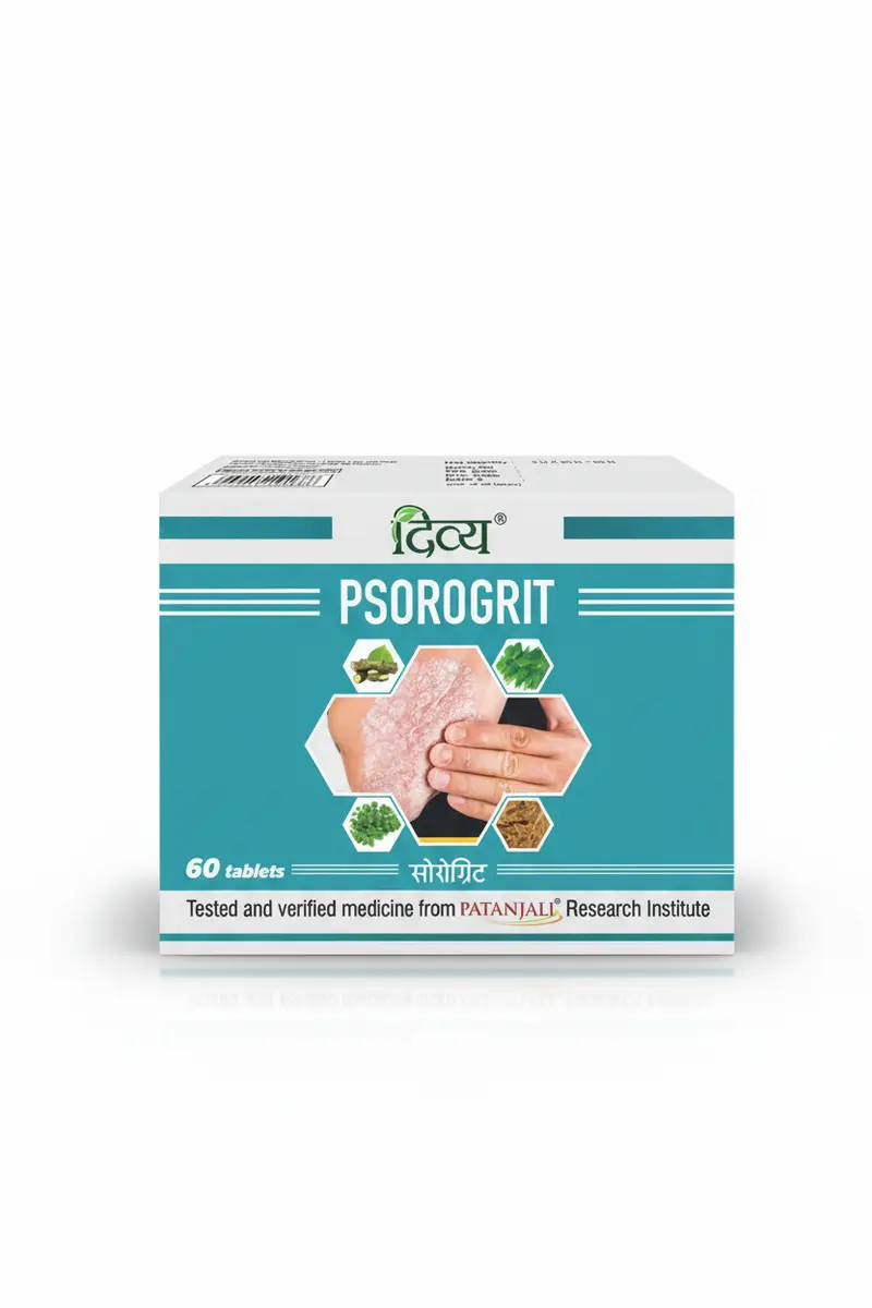 Psorogrit 60 Tablet reduces skin rashes , dryness & psoriasis
