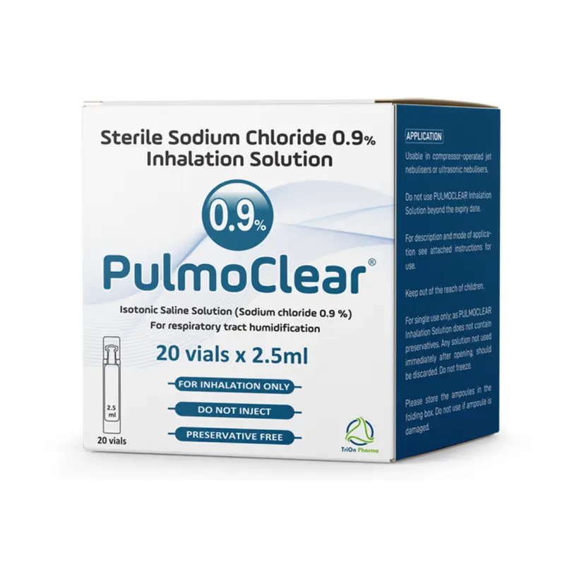 PULMOCLEAR Sterile Isotonic 0.9% NaCl Inhalation Sterile Saline Solution 20*2.5ML(D)