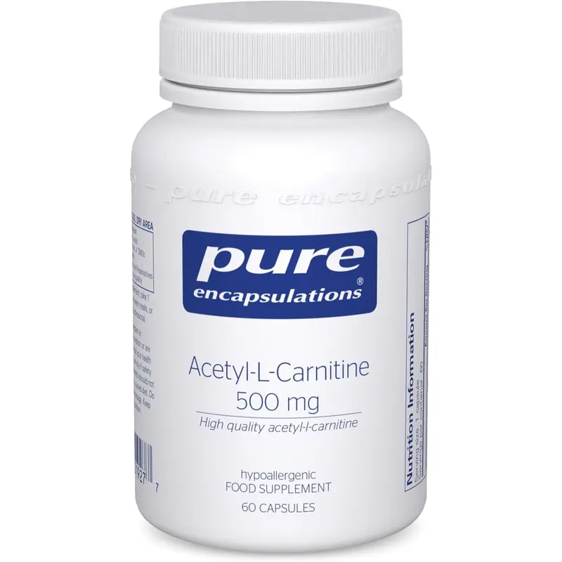 Pure Encapsulations Acetyl-L-Carnitine 500 mg 60 Capsules