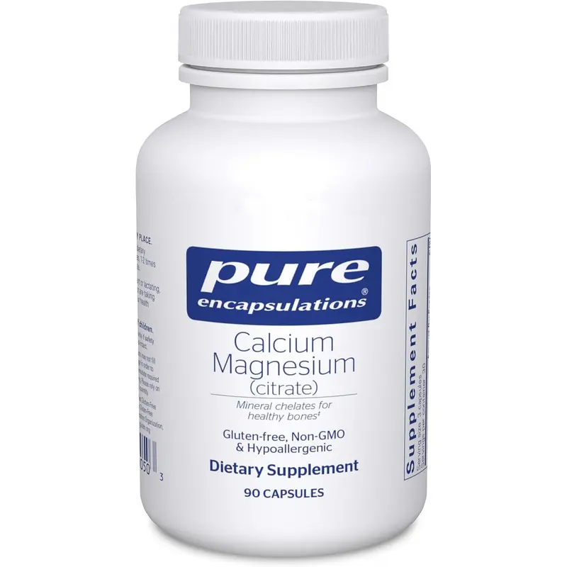 Pure Encapsulations Calcium Magnesium Citrate 90 Capsules