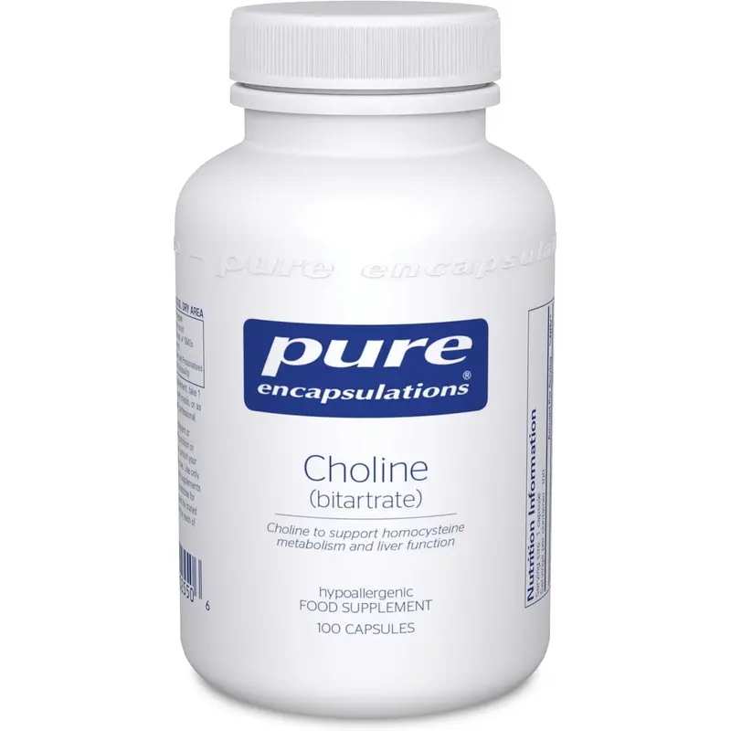 Pure Encapsulations Choline (bitartrate) 100 Capsules