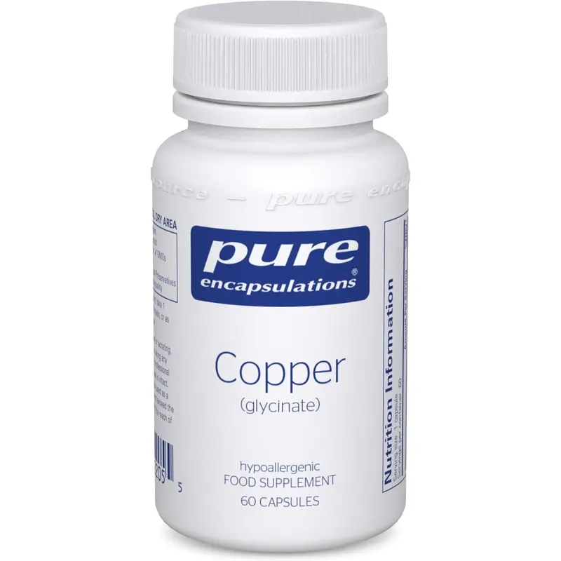 Pure Encapsulations Copper Glycinate 60 Capsules