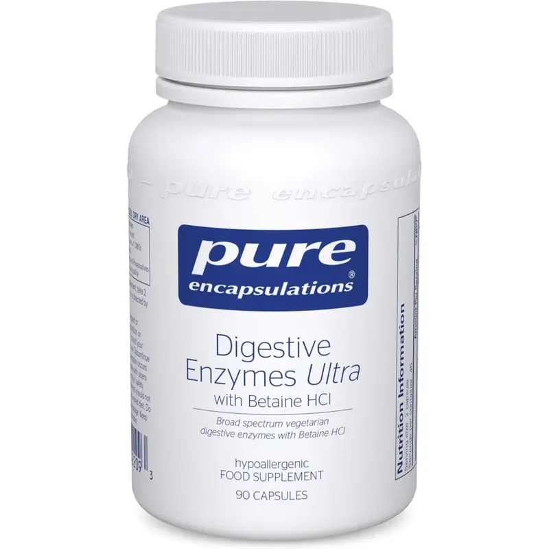 Pure Encapsulations Digestive Enzymes Ultra with Betaine HCl 90 Capsules