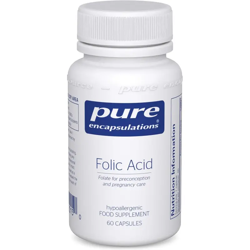 Pure Encapsulations Folic Acid 60 Capsules