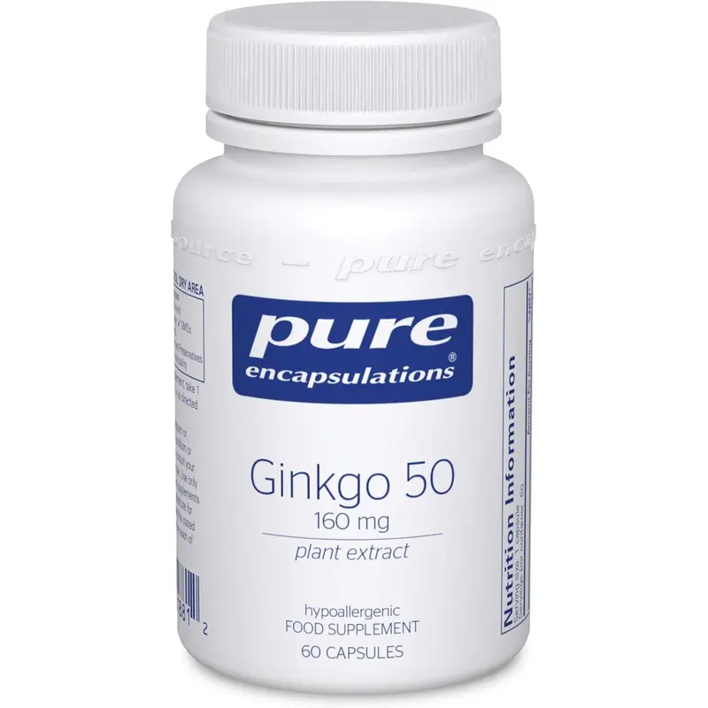 Pure Encapsulations Ginkgo 50 160 mg 60 Capsules