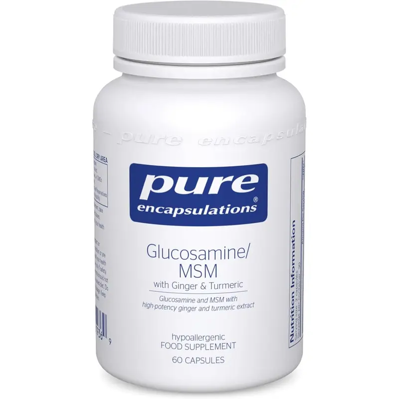 Pure Encapsulations Glucosamine/MSM with Ginger & Turmeric 60 Capsules