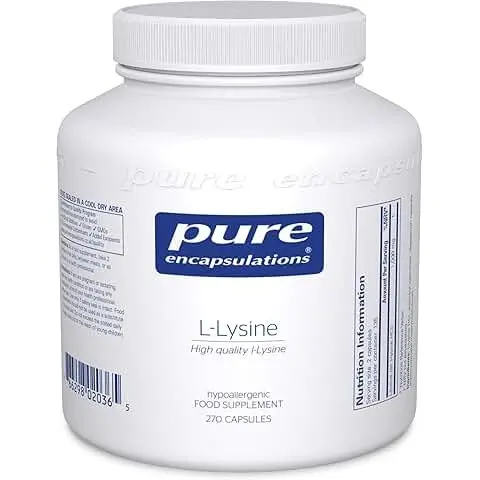 Pure Encapsulations l-Lysine 270 Capsules