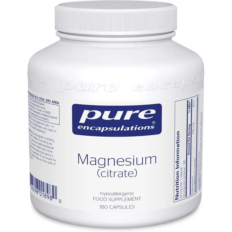 Pure Encapsulations Magnesium Citrate 180 Capsules