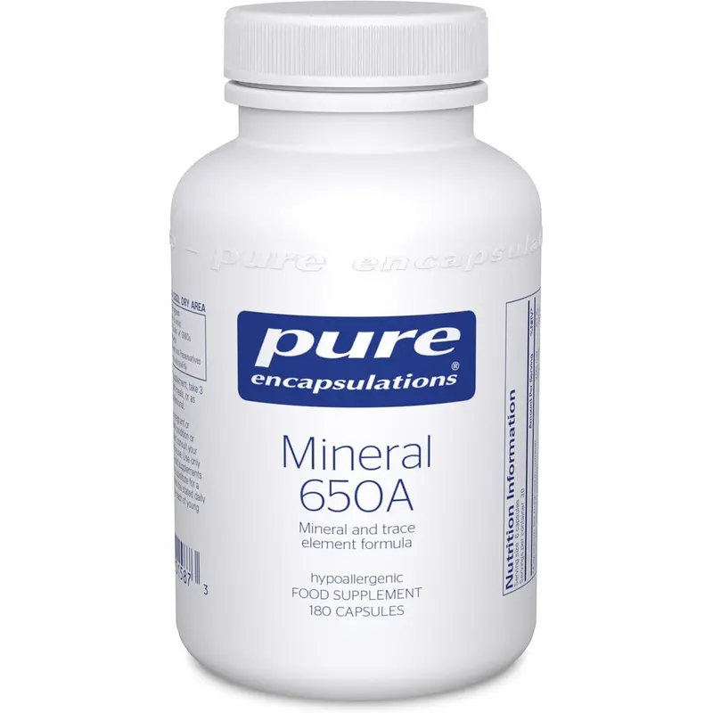 Pure Encapsulations Mineral 650A 180 Capsules