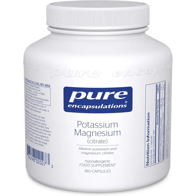 Pure Encapsulations Potassium Magnesium Citrate 180 Capsules