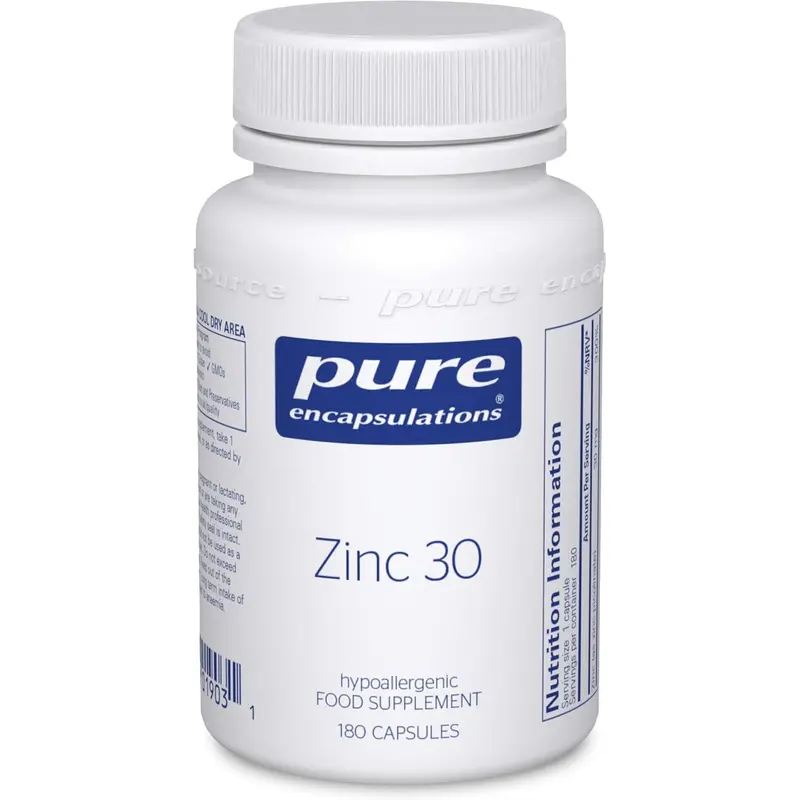 Pure Encapsulations Zinc 30 180 Capsules