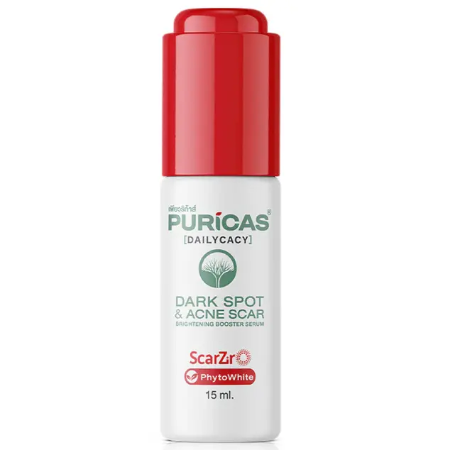 Puricas - Dark Spot & Acne Scar Brightening Booster Serum 15ml.