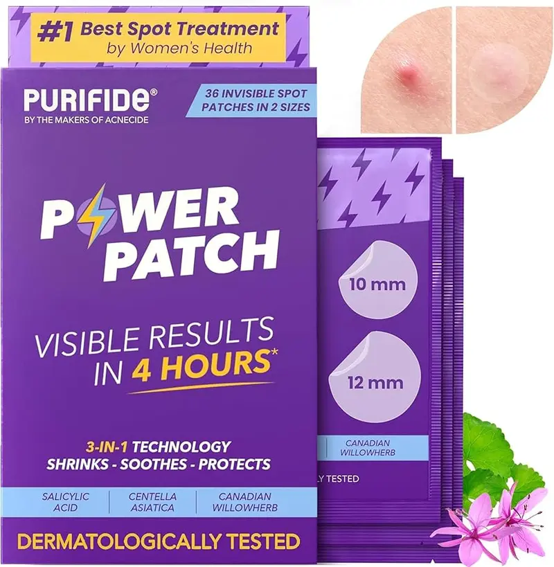 Purifide by Acnecide Salicylic Acid Spot Power Patches for All Skin Types, 36 Patches