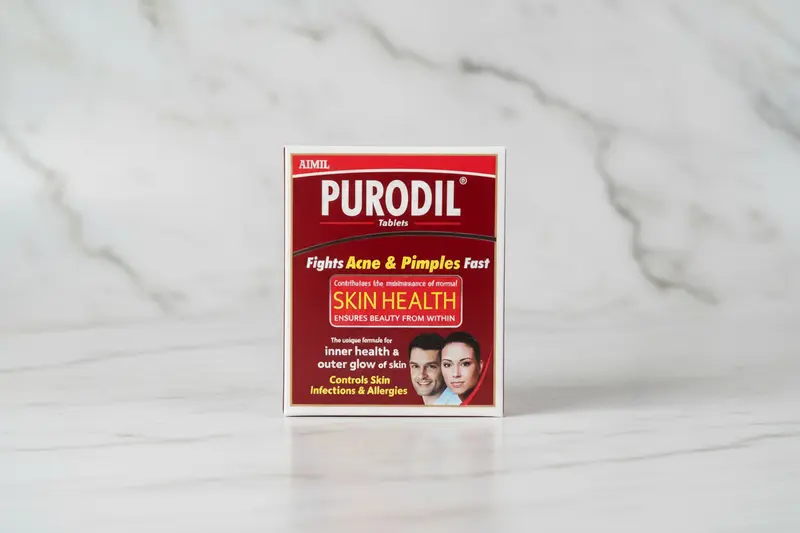 Purodil TABLETS fights acne and pimples fast blood purifier  90