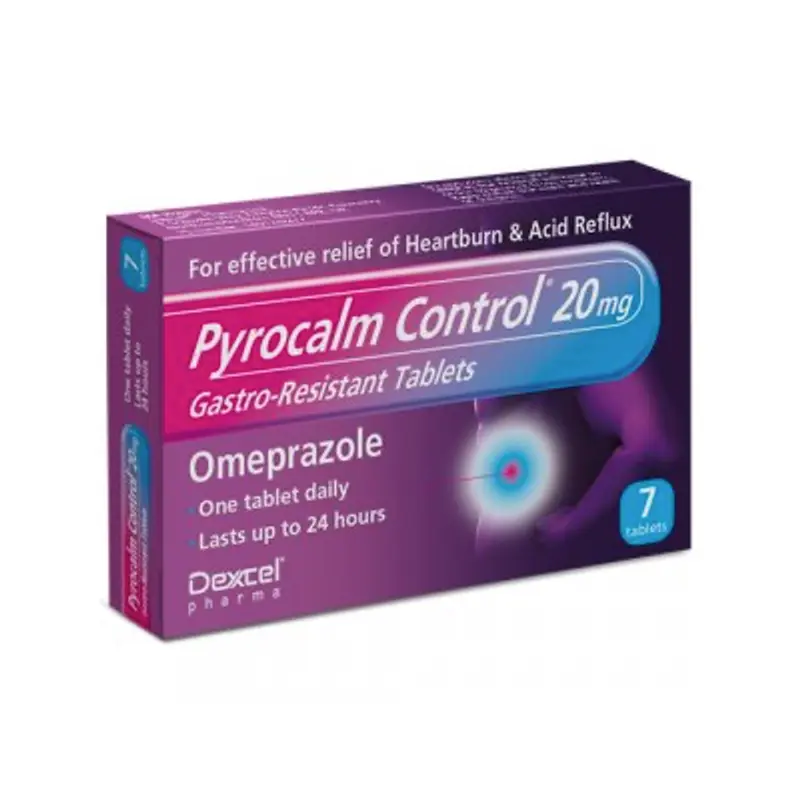 Pyrocalm Control - Omeprazole 20mg tablets