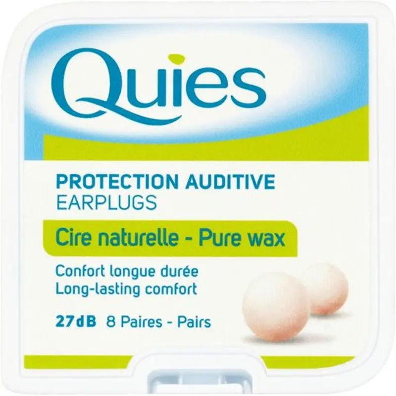 Quies Natural Wax Earplugs 8 Pairs