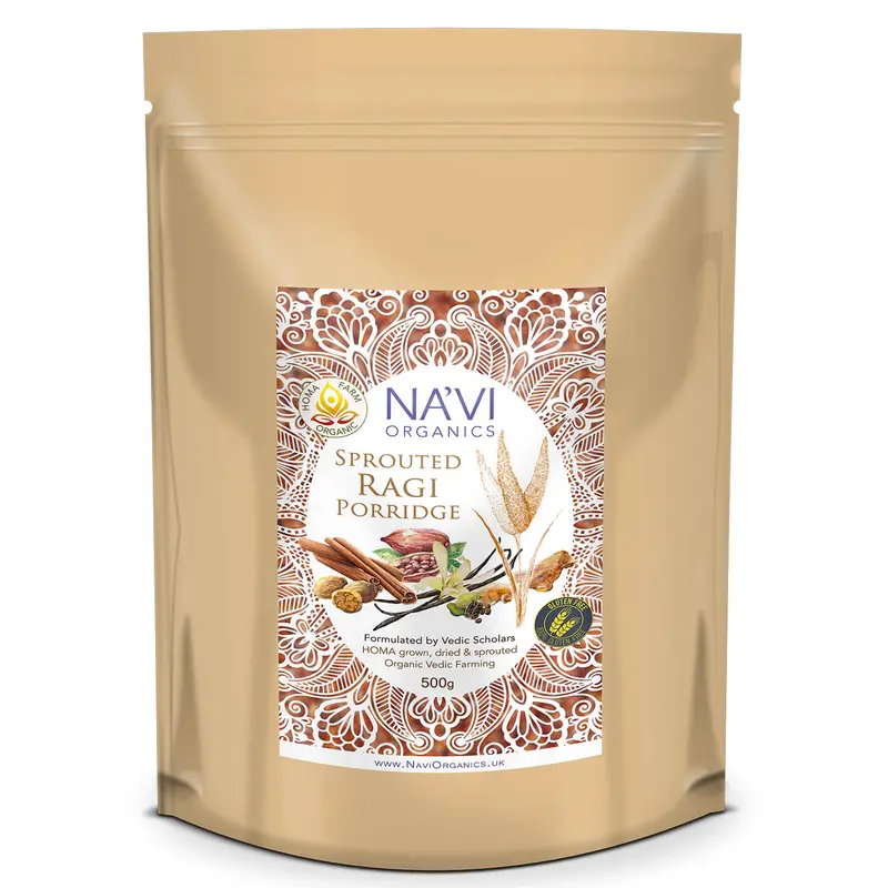 Ragi Porridge Mix · HOMA Organic Grown & Blended · Gluten Free