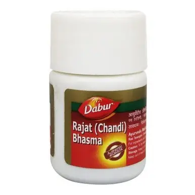Rajat Bhasma 2.5g silver pure for burning sensation all over the body, lack of concentration and retention