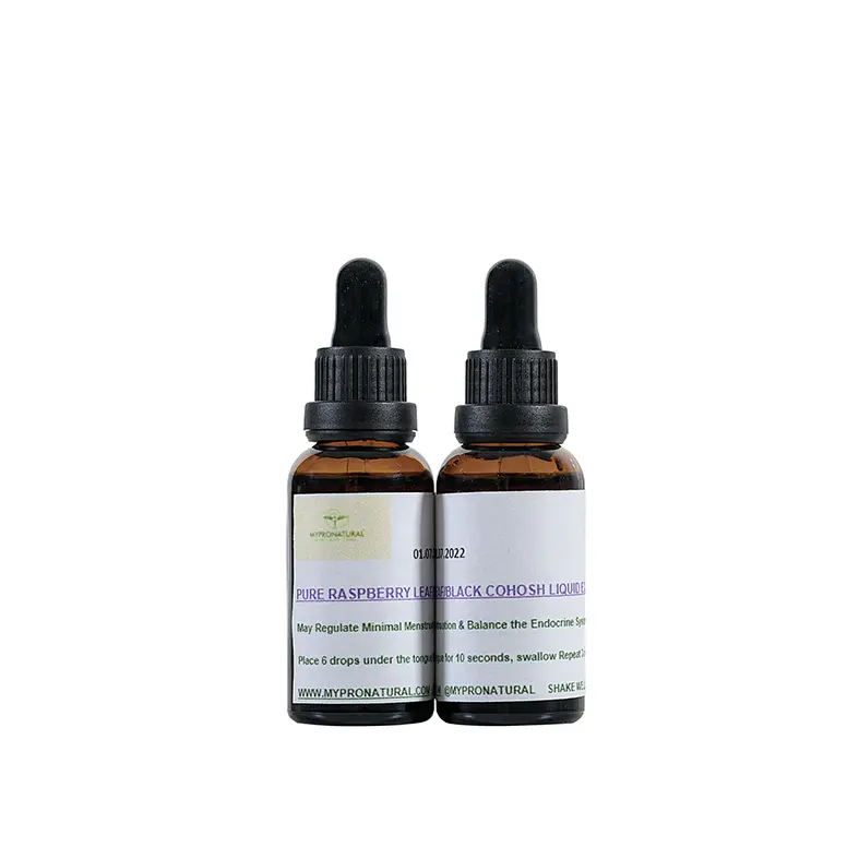 Raspberry Leaf, Black Cohosh and Liquorice Extract all in one, 30mls, one months supply
