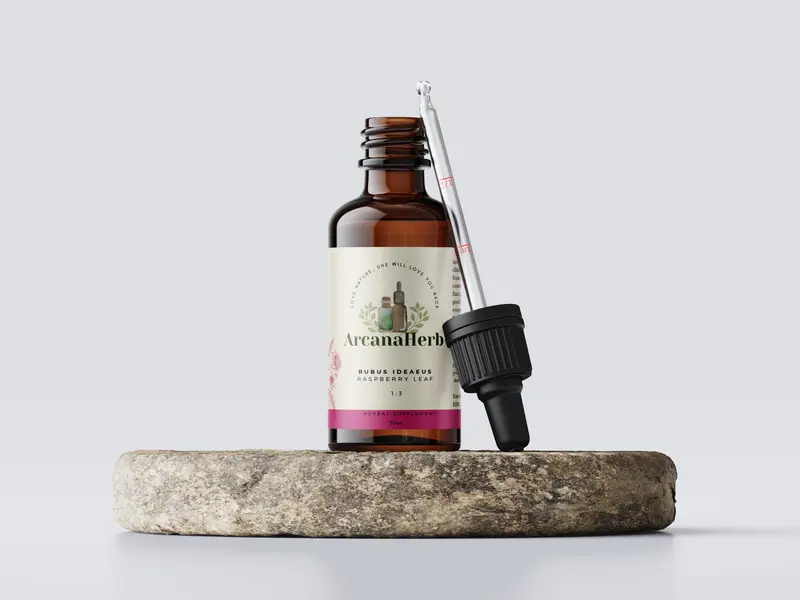 Raspberry Leaf tincture. Rubus idaeus. 1