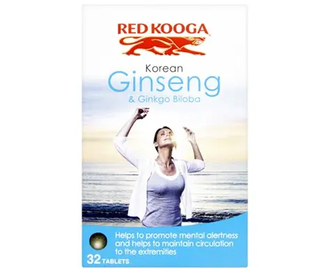Red Kooga Korean Ginseng & Ginkgo Biloba - 32 tablets