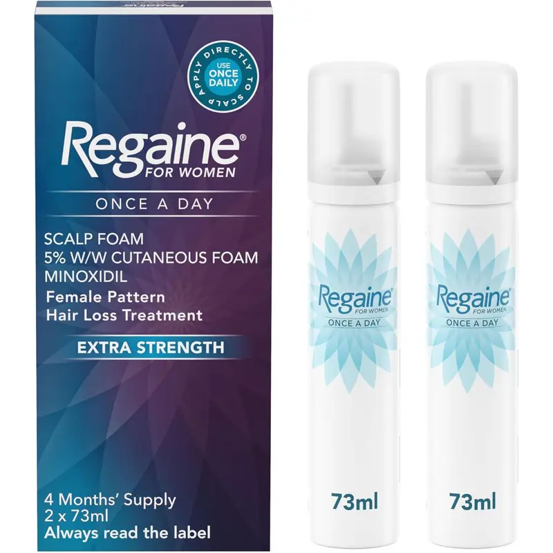 Regaine for Women Once a Day Scalp Foam 5% 2 x 73ml