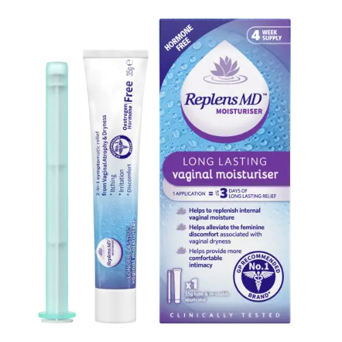 Replens Long Lasting Vaginal Moisturiser 35G Tube & Re-usable Applicator