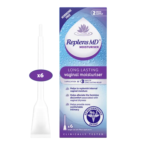 Replens MD Vaginal Moisturiser - 6 Applicators