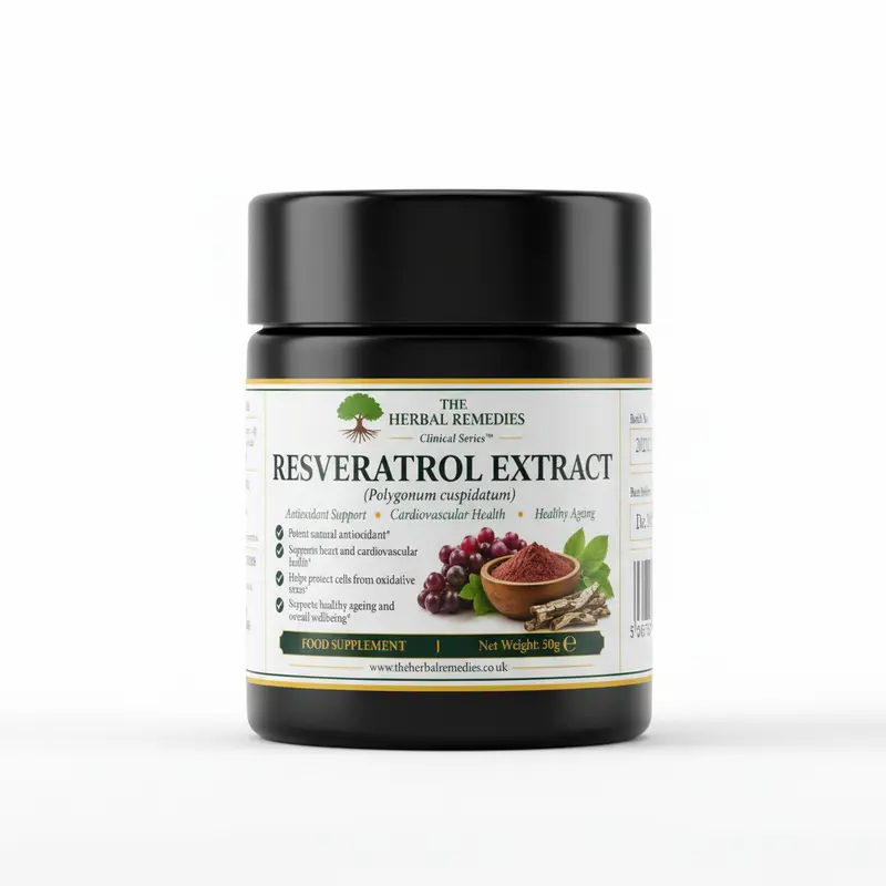 Resveratrol ,natural polyphenol found in the skin of red grapes, berries, peanuts, and Japanese knotweed