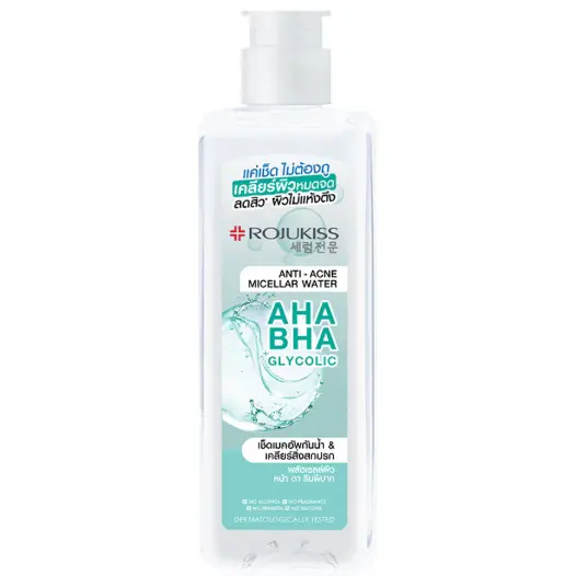 Rojukiss - AHA + BHA Glycolic Anti-Acne Micellar Water 200ml.