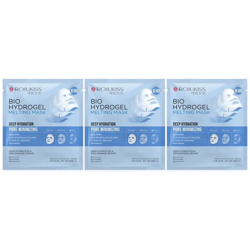 Rojukiss - Bio Hydrogel Melting Mask Deep Hydration 34g. (Pack of 3)